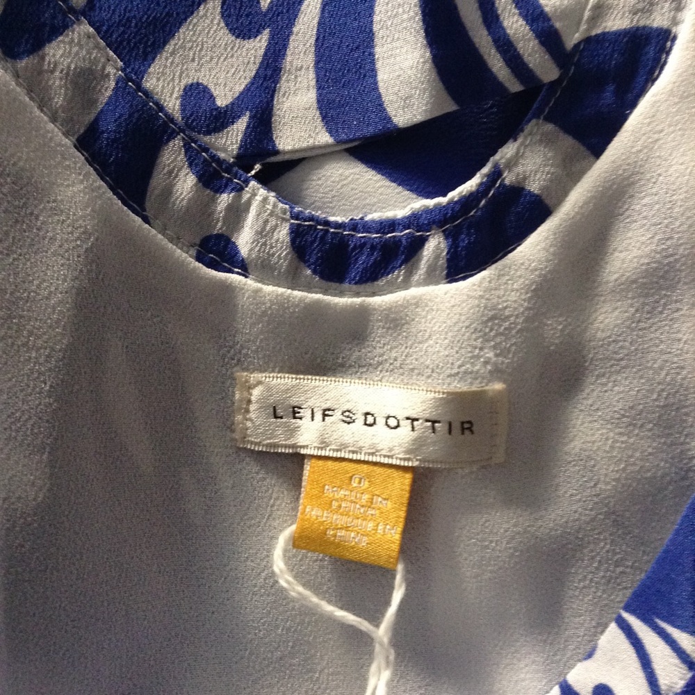 LEIFSDOTTIR anthropologie akela silk dress 0 2 (E6 - Picture 8 of 8